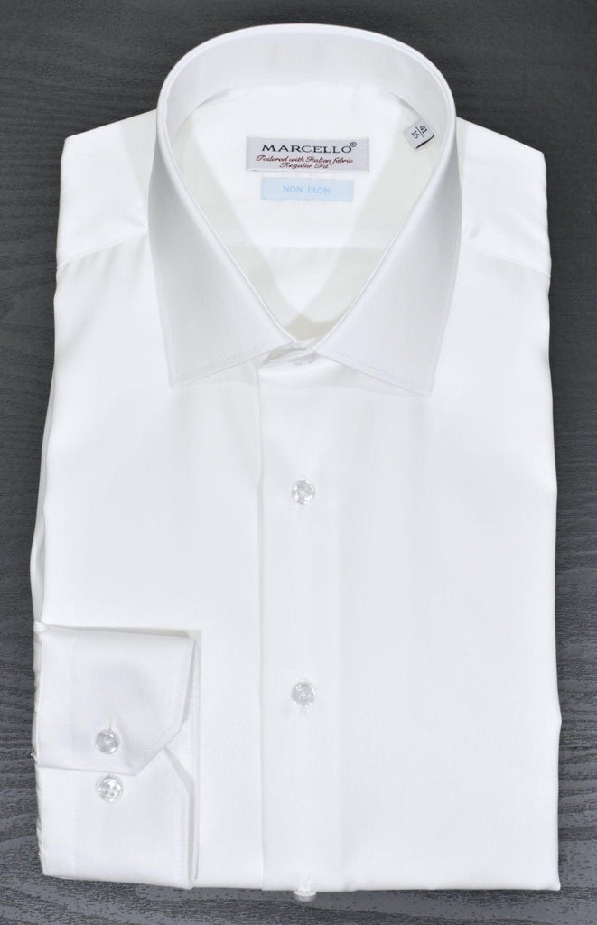Beautiful fine twill fabric with an easy care finish to help you look your best.  The fine fabric has a lightweight and richly soft hand feel that gives an elegant image. Extra fine, soft Italian cotton. Ultra fine diagonal twill textured fabric. Non iron enhanced treatment. Classic fit. Imported, Turkey.  Marcello Ultra Twill Dress Shirt.