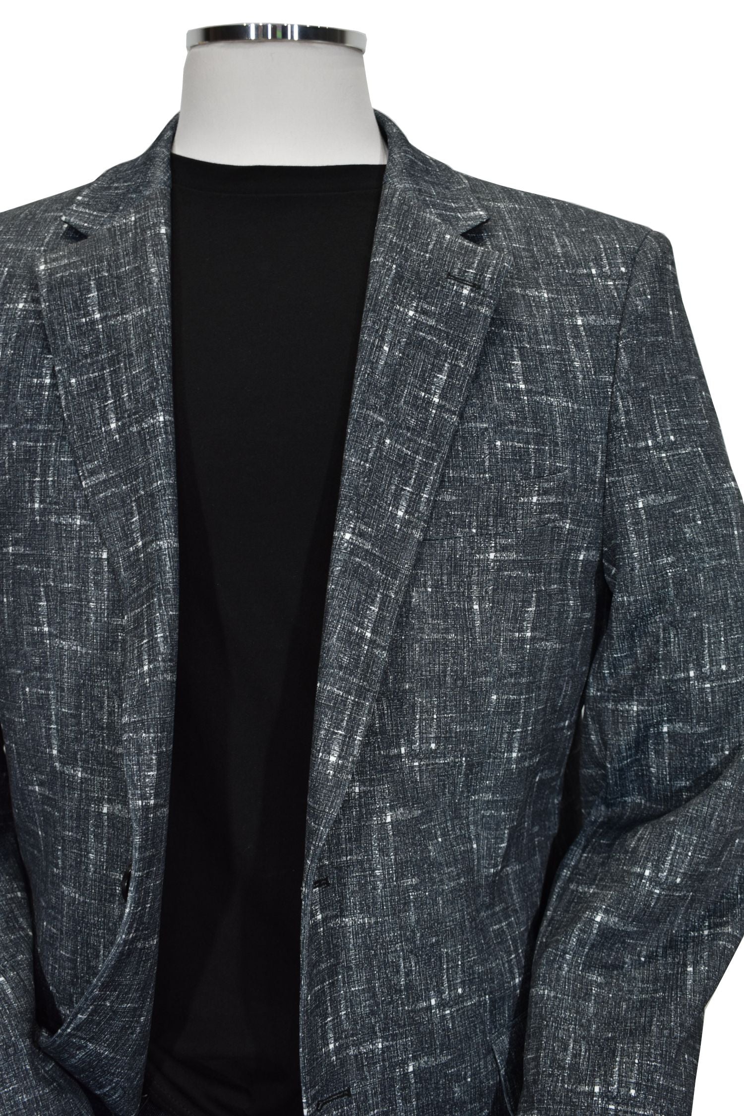 A traveler sport coat is a great item for a casual hip lifestyle. The outer fabric is a polyester microfiber with lycra for stretch. The result is a comfortable jacket that moves with your natural movements, does not wrinkle and can be folded up tight to travel anywhere without needing pressing.