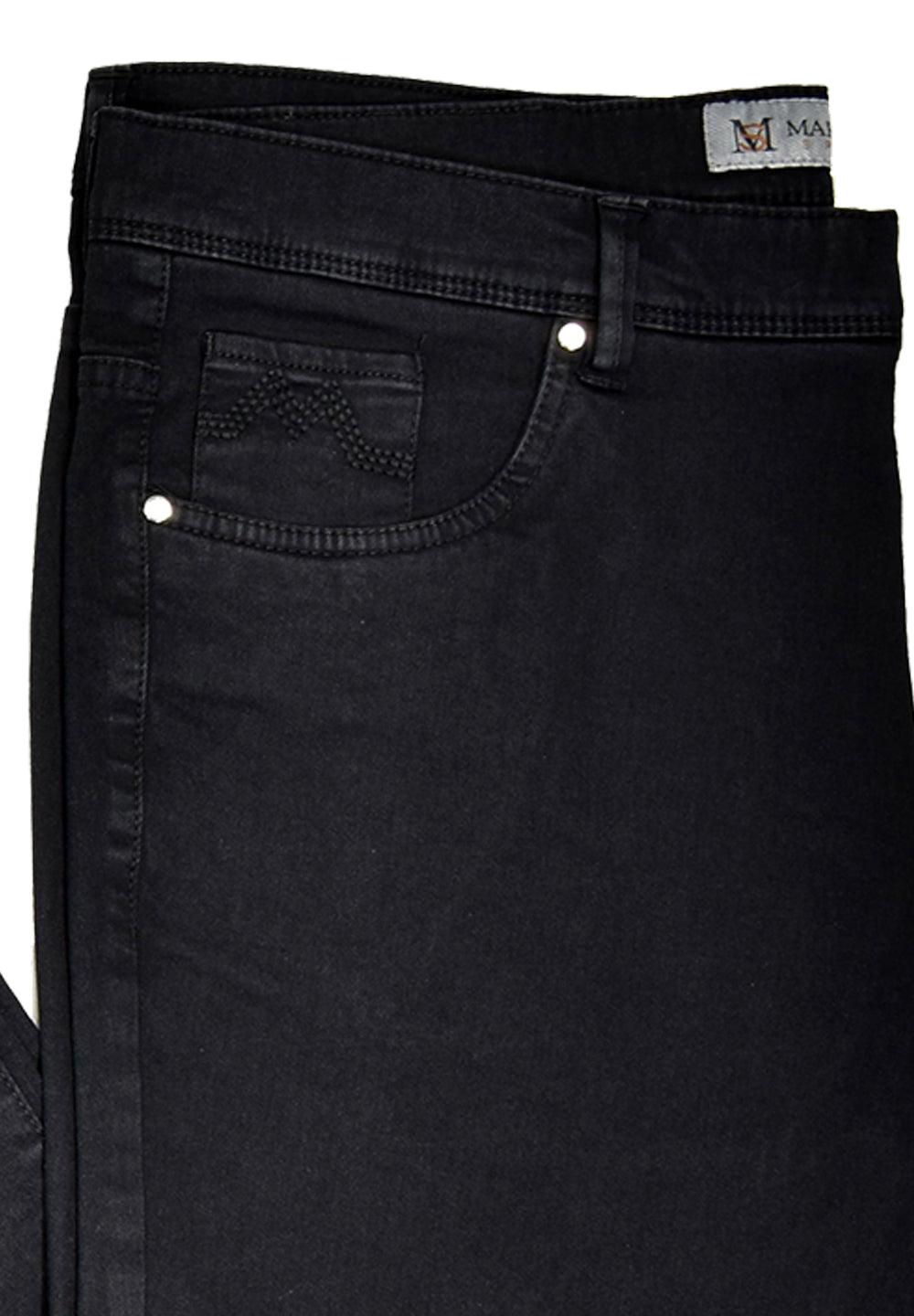 Marcello’s best fitting lightweight washed denim. Feels and looks great! Our comfort fit from the waist band down to the thighs, then tapering the leg to the bottom provides the best of both worlds.  Comfort where you need it and updated fashion sporting a slimmed leg.  Add the benefit of stretch to work with your natural movements and you have found an excellent jean that will become your go to jean of choice.  Marcello Sport Mens Black Jeans