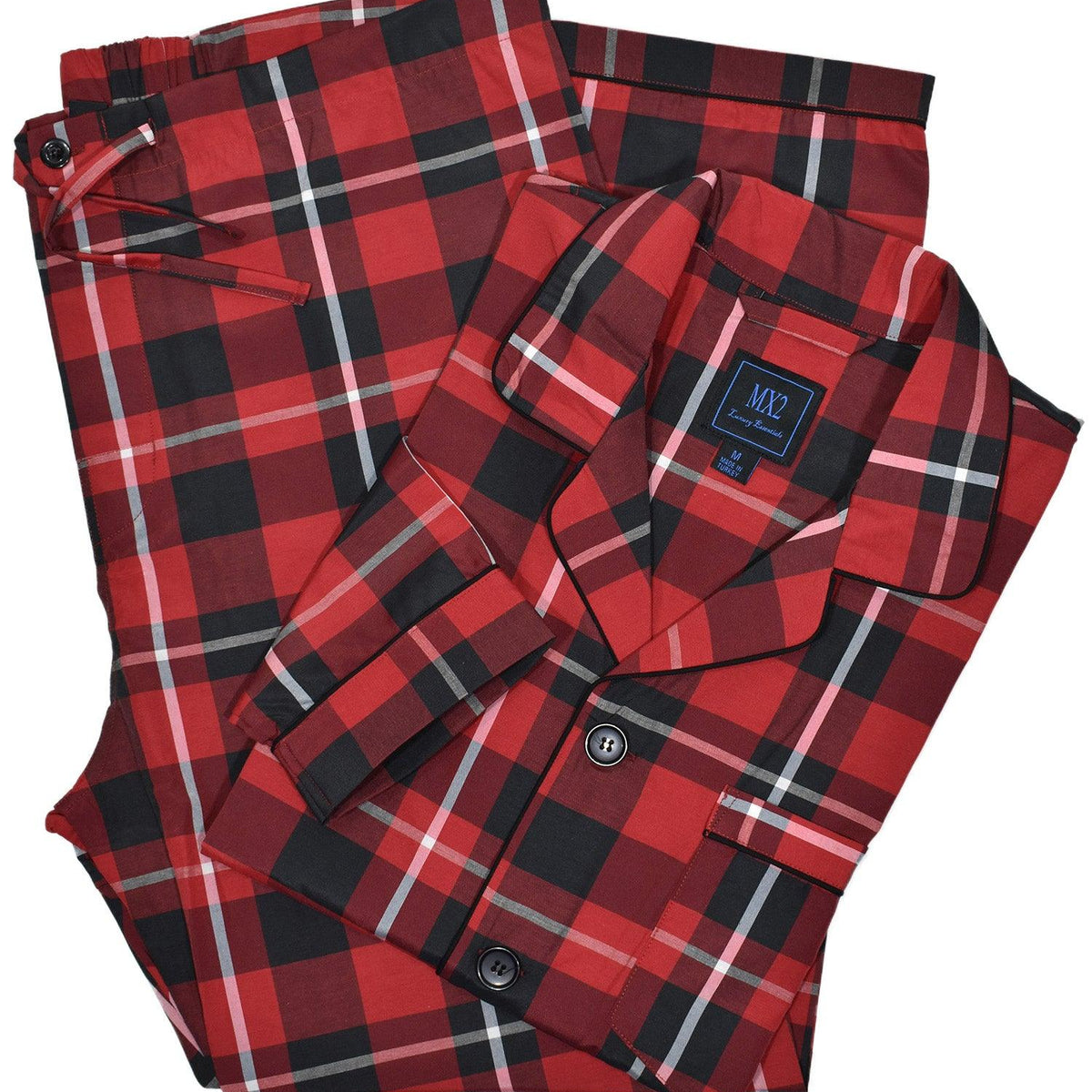 MP008 Red Plaid Pajama – Marcello Sport