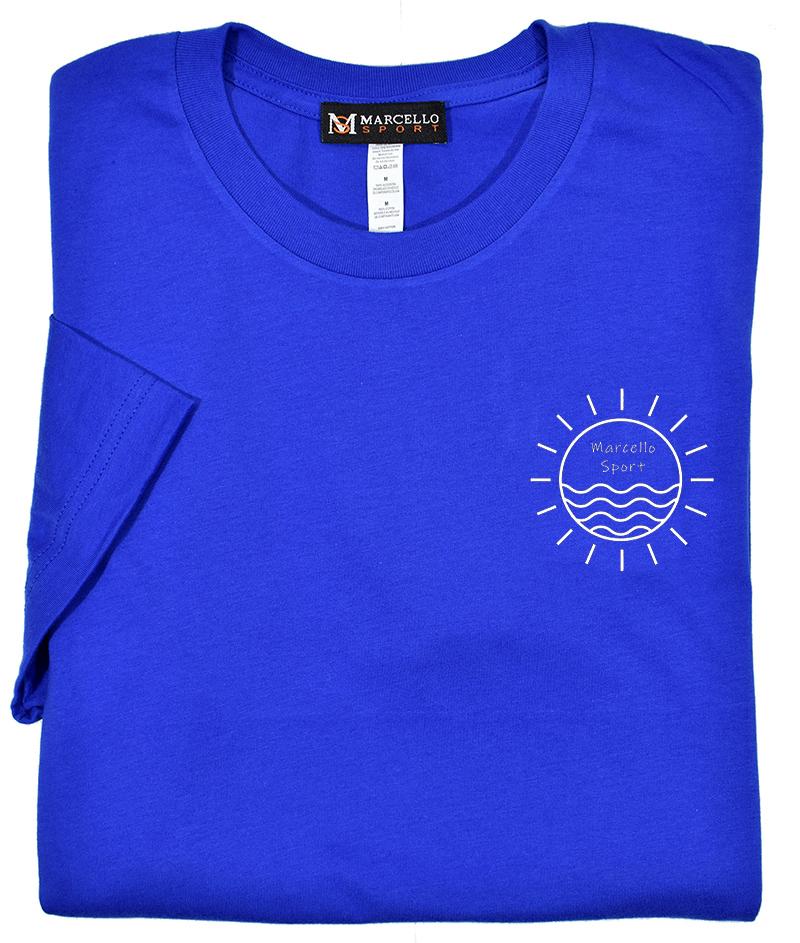 T005 Marcello Sun and Fun Tee  100% soft cotton, preshrunk. Super soft luxe cotton fabric. Contemporary fit, we suggest ordering one size up if between sizes or prefer a looser fit. Machine wash and dry.