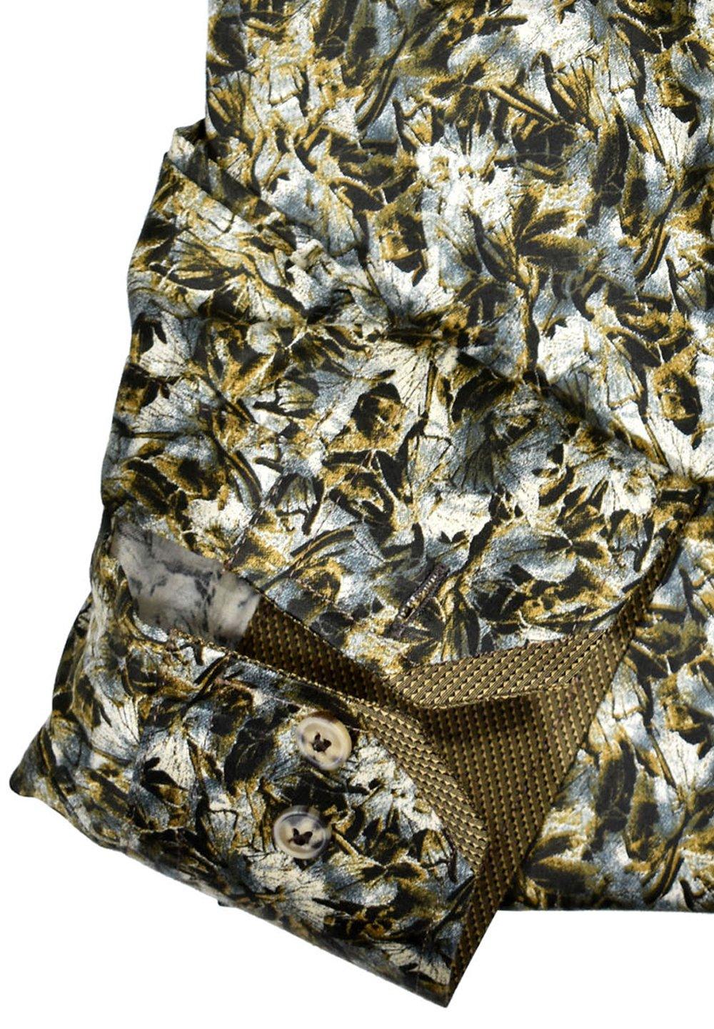 W051 Gold Abstract Print - Marcello Sport