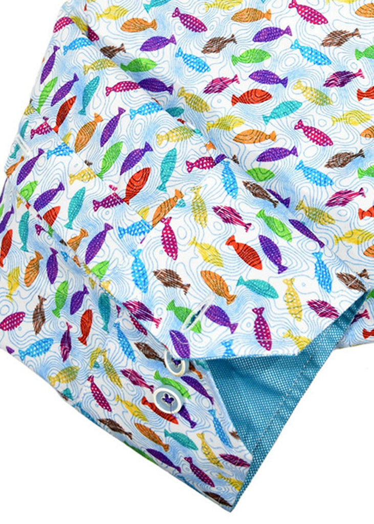W939 Colored Fish Shirt - Marcello Sport