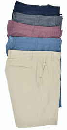Light weight and soft microfiber fabric in a walking short model.  Coupled with mesh lining and performance attributes, the short can be worn in and out of the water for a true hybrid model.  Soft slight texture microfiber fabric. Just above knees length. Classic pockets, mesh lined. Modern fit is best for a slim to medium build. 