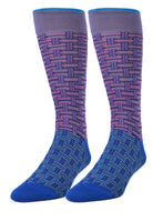 ZD2419-0003 Men's Split color weave Socks - Pink - Marcello Sport