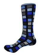 Great sock to wear with your jeans or navy / blue family of pants.  Soft mercerized cotton. Above the calf. Fits size 9-13
