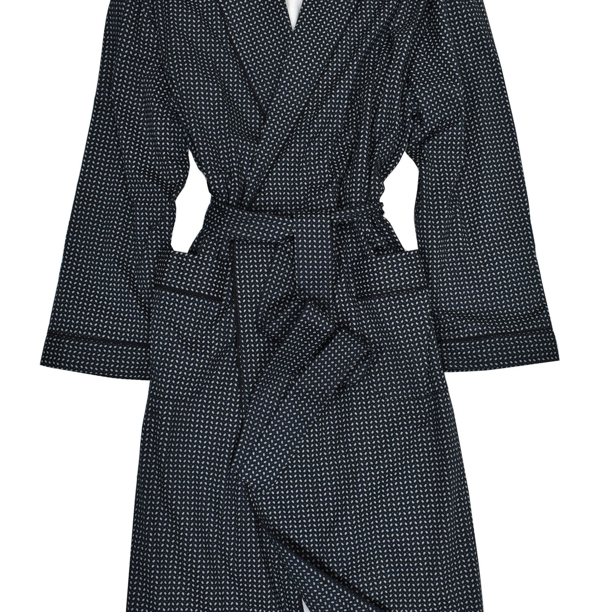 ZM1250R-2 Terry Lined Paisley Robe – Marcello Sport