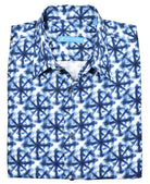 ZW131 Peace of Blue Cotton Shirt - Marcello Sport