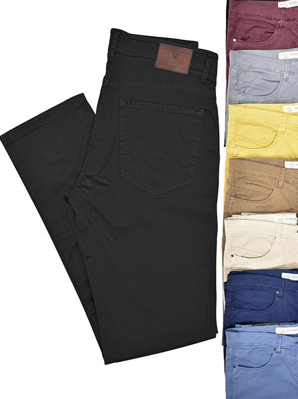 Marcello casual cotton pant features slightly textured fabric and comfortable stretch. You must try a pair and you'll want all the colors. The extraordinary feel of the fabric makes for the most comfortable and stylish cotton men's pants available.  Marcello Stretch Cotton Pant with Tencel by Marcello Sport