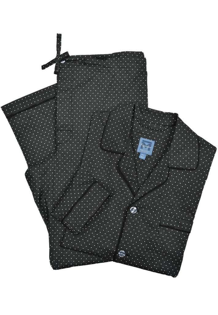 ZM108190-03 Majestic Black Dot Pajama - Marcello Sport