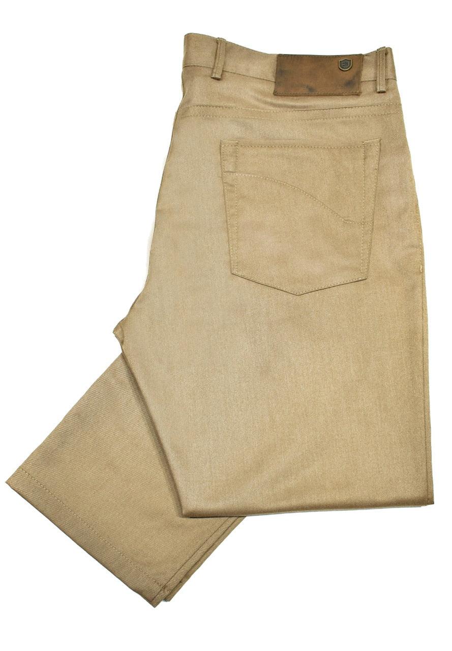Luxurious microfiber blend fabric gives the feel of cashmere without the hassle. Wrinkle resistant, machine washable, 5-pocket jean model. Low to medium rise and modern fit. All 34 length. If between sizes or prefer a looser feel order one size larger for the best fit.  Cashmere Touch Traveler Pant by Marcello